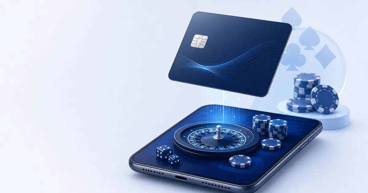 Illustration av Klarna-kortet för casino.