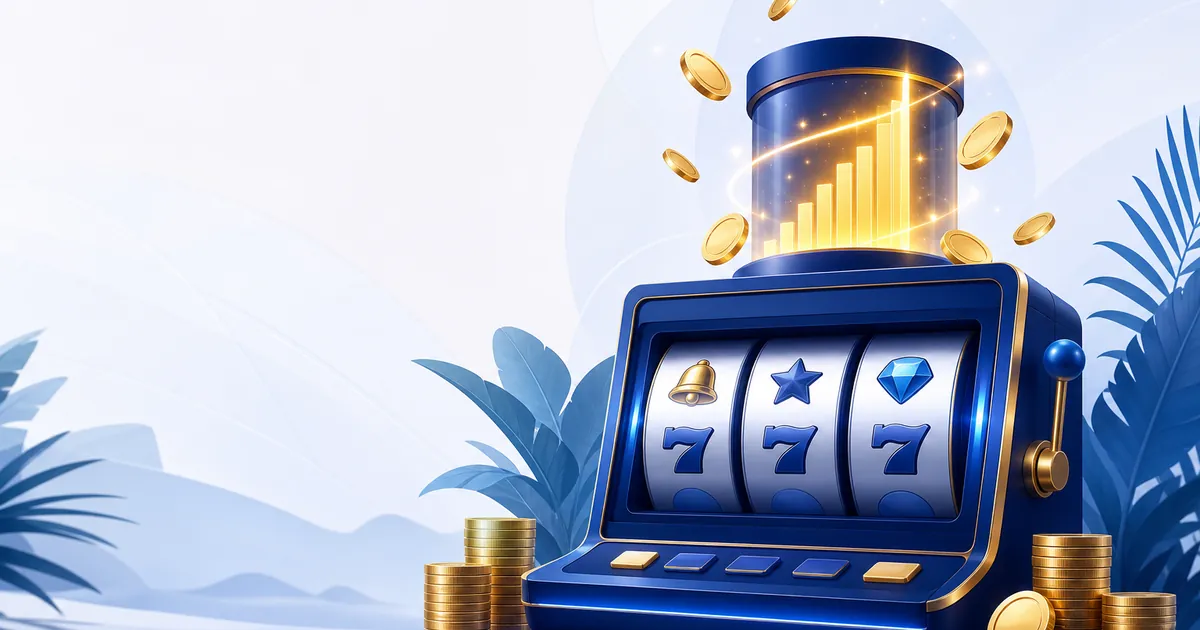 Illustration som visar WowPot-jackpottar på nätcasino.